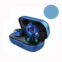 무선 블루투스 이어폰 무선이어폰Jbl-T280 TWS 오리지널 진정한 무선 이어폰 소음 감소 블루투스 헤드폰, 푸른