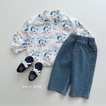 데일리베베 패턴 바람막이 23 가을신상 키즈룩