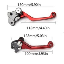 접이식전기자전거 세발전기자전거혼다 용 매트 색상 RF250R RF 250 450 R 2007-2022 접이식 브레이크 클러, 10 Black CRF450R  04-06, 한개옵션1