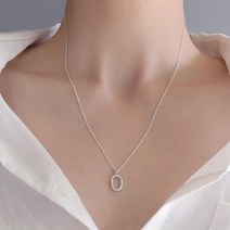 딩동샵 타원 동그라미 베이직 패션 목걸이