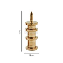 가죽 철 전기 가장자리 주름 도구 옵션 황동 팁 액세서리 M5 스레드 공예 득점 폴더, [16] Point polishing head