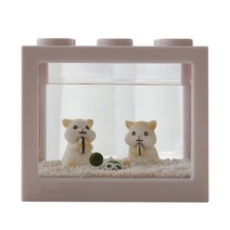 세남자바스켓 귀여운 햄스터와 국산 마리모 키우기 DIY세트, 흰색 블럭