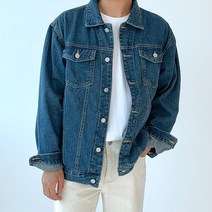 콘피아르 오버핏 데님 포켓 청자켓 TC0550N