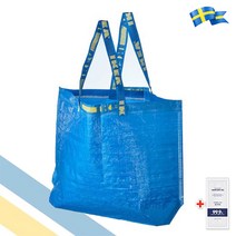 이케아 FRAKTA 프락타 장바구니 M 1개 36L + 일회용 손소독제 2p, M 사이즈 1개