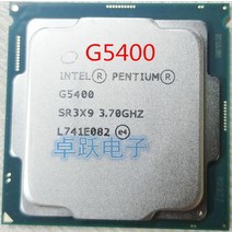 인텔 PC 데스크탑 컴퓨터 펜티엄 프로세서 G5400 3.7G 512KB 4MB CPU LGA 1151 랜드 FC-LGA 14 나노 미터
