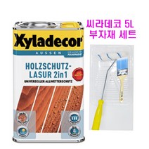 씨라데코 오일스테인 2.5L 부자재 세트 방부 방습 목재보호, 밤나무, 1개
