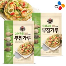 씨제이제일제당 CJ 슈퍼곡물 건강한 부침가루 400g x10개, 단품