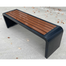 버스정류장의자 미 온열 공원 야외벤치 야외의자, 9번 2mx40cmx45cm 블랙