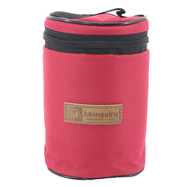 몽골루 원형 파우치 화장품 캠핑 여행 소품 소지품 가방 골프공 낚시 지퍼 휴대용