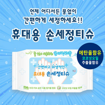 살균제 버블 가정용 방역 손세정제대용량 BB902 손세정제리필 도매 소독제, 휴대용손세정티슈10매_스티커 인쇄있음(1000개이상시