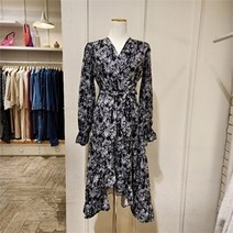 제이케이 NC05 플리랩원피스 랩원피스 프린트원피스 언발원피스 원ㅂ기스 JM1OP011B