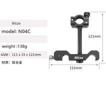 NITZE LAOWA 24mm F T14 2X 매크로 풀 프레임 프로브 특수 생태 렌즈 홀더 N04C, 한개옵션0