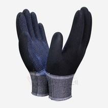 [장갑이네] 국산 수입 PU 도트 엠보싱 나일론 폴리 코팅 장갑, 검정-M, 10세트