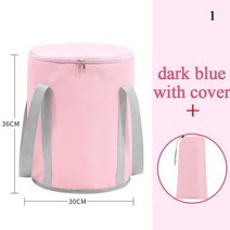 간이욕조 성인접이식 반식욕 욕조 접이식 발 휴대용 목욕 가방 물통 대용량 절연 목욕 피트 스파 마사지 세척 야외 여행, 1