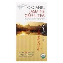 유기농 자스민 녹차 티백 100개 180g(6.35oz)