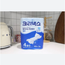 크리넥스 빨아쓰는 위생행주 블루, 16개, 45매