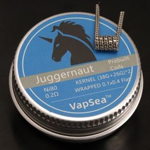 호환제품 30 개/몫 융합 된 Clapton 50pcs/20pcs/10 조리개 Prebuilt 코일 Premade 트위스트 마스터 저항 M, 09 Ni80Juggernaut_03 30PCS