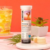 내츄럴플러스 잔티바 프리미엄 비타민C 1100 발포비타민 4500mg x 20정 독일산 물에녹여먹는 발포정비타민, 2개, 잔티바 비타민C 1100 발포비타민 20정