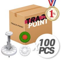 일프로 - 트랙포인트 TP-10 1BOX-100개입 운동장라인 트랙라인 라인마커, 못(주황색)+플레이트(흰색)