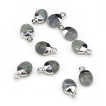 무드등도매 천연 석재 펜던트는 DIY 여성 목걸이 귀걸이 선물을 만드는 패션 쥬얼리에 대한 귀여운 타이거, 03 Flash Labradorite