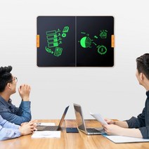 화면 분할 지우기 LCD 전자 칠판 필기 보드 드로잉 비즈니스 사무실 교육, 42인치분할화면태블릿(탈착식스탠드포함)