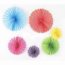 홈파티 벽장식 플라워팬 팬세트 6p 셀프웨딩 모빌 돌상 셀프벽장식 백일상 꾸미기