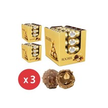 로쉐 발렌타인 선물용 초콜릿 (38g x 16개) x 3개/몰티저스/허쉬/엠앤엠, 16개, 38g