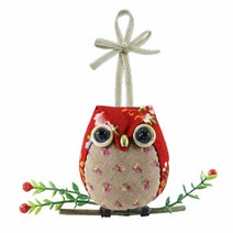 루비다이야 리스부엉이 만들기키트 퀼트 DIY KIT 패키지 취미 퀼트패키지, 1개, 201.리스부엉이 레드