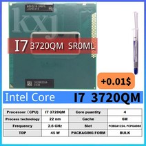 코어 i7 3520M i7 3540M i7 3610QM i7 3612QM i7 3630QM i7 3632QM i7 3720QM 3740QM 3820QM 3840QM 3920XM, 07 I7 3720QM  SR0ML