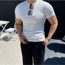 남자다잉 탱글 쿨링 머슬핏 반팔