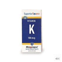 Superior Source Vitamin Multivitamins 슈프리어 소스 비타민K 100mcg 100정 3팩