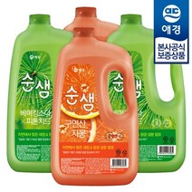 기타 순샘 대용량 자몽/피톤치드 주방세제 3L x4개, 피톤치드 주방세제 3L x4개