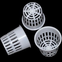 108*98mm 헤비 듀티 수경 메쉬 냄비 그물 컵 바구니 Aeroponic 야채 식물 Soilless 재배 뜨거운, 01 White