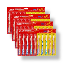 클리오 덴티메이트 초극세모 칫솔, 10개입, 4개