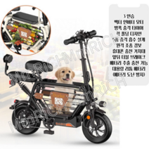 PAS 전기 자전거 명품 레트로 고성능 대용량 경량 배달용 출퇴근용, 3인승 10A (약 45km운행), 카본