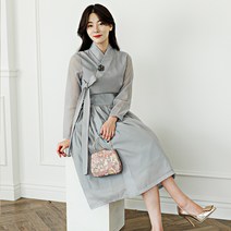 생활한복에 생활한복을 더한 철릭 원피스 빅사이즈 퓨전의상