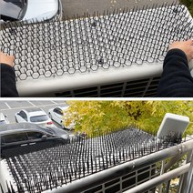 에어컨 실외기 비둘기퇴치망 버드스파이크 비둘기퇴치, 투명