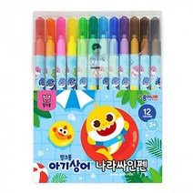 핑크퐁_아기상어_나라싸인펜_12색 3BC6, 상세페이지 참조, 상세페이지 참조