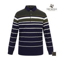 인디안 TREMOLO 남성 스트라이프 카라티셔츠 _TTHALVZ9226