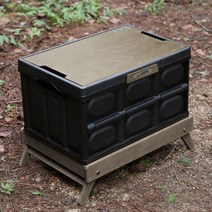 캠핑 캐비넷 차박 접이식 야외 서랍장 수납장 디쉬 선반 키친 테이블 정리함 용품 감성 폴딩 박스 쉘프 낚시 59, 두꺼운 폴딩 대형 55L, 베이스가있는 블랙 박스 호두 작은 보드