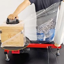 박스 업소용 자동 랩포장기 랩핑기 대형 회전 반자동 화물 물류 택배, 전기 랩핑 포장기 + 30 cm 필름 4롤