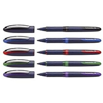 독일 Schneider 슈나이더 원 비즈니스 필기구 수성 볼펜 울트라 스무스 팁 0.6mm 필기도구 펜 문구 사무용품 고급 수성펜, 5배 정렬됨