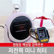 모아캠핑 저전력 전기 미니히터 300W 500W MF-3050 강력추천 파우치 포함, 퍼플