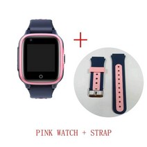 K15 4G LTE 아이 스마트 워치 소년 방수 카메라 전화 비디오 SOS GPS 추적 안티 분실 시계, 06 Pink and Strap