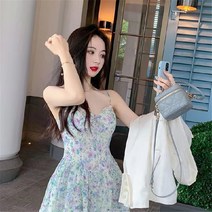 여름 쉬폰 플라워 나시 원피스 해외여행 바캉스룩