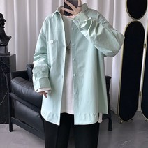 와이케이하우스 남성 셔츠 깡패 조폭 건달 ins 셔츠 남자 긴팔