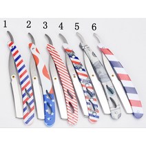 면도기교체 프로페셔널 스트레이트 에지 면도기 남성용 수동 눈썹 다듬기 도구 헤어, [05] Number 5