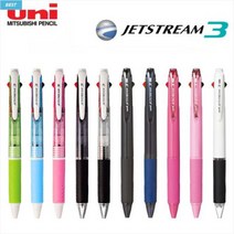 제트스트림 3색볼펜 멀티펜 SXE3-400-380507 (색상랜덤), 0.38