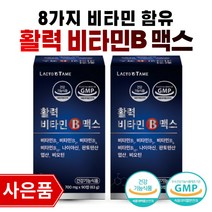 활력 비타민B 맥스 비오틴 종합영양제 종합비타민 건강기능식품 나이아신 판토텐산 엽산 영양제추천, 2개