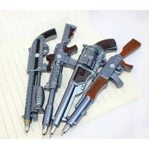 총 모양 볼펜 특이한 사은품 서바이벌 증정품 100개, 장난감 총 볼펜 가격 007/100개